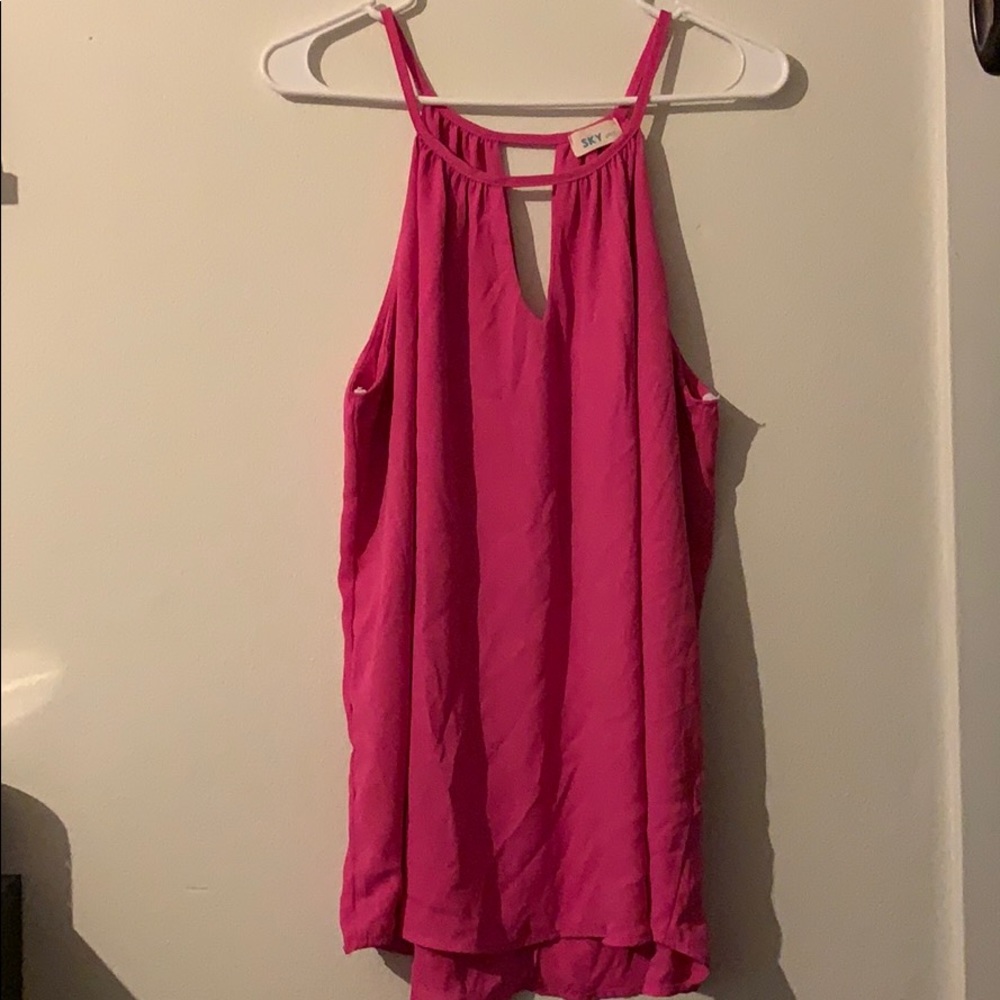 Hot Pink Sky Plus Top